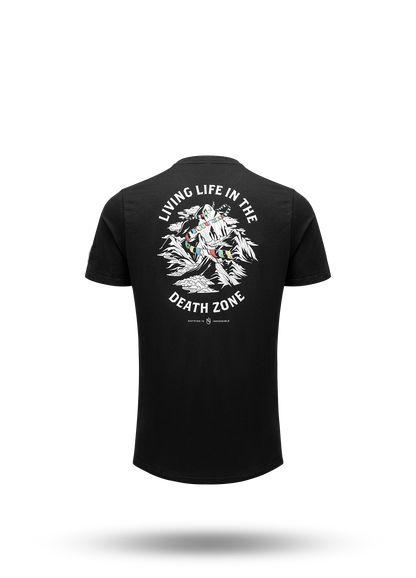 Living Life In The Death Zone Flag T-shirt