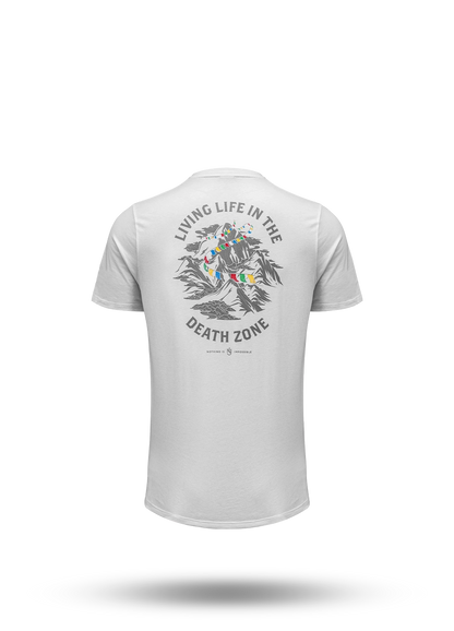 Living Life In The Death Zone Flag T-shirt
